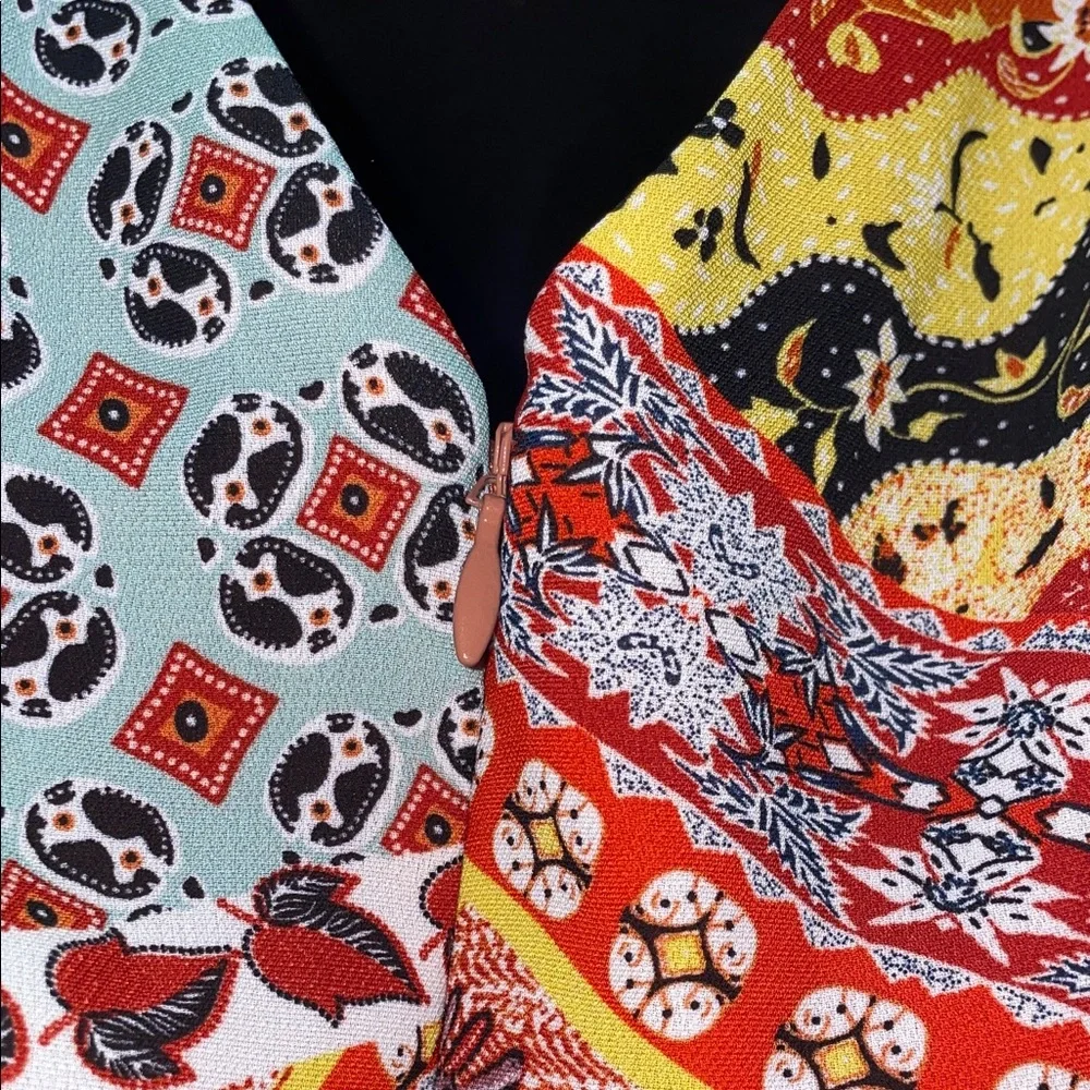 Harlyn by Anthropology Vibrant Patchwork Jumpsuit - Picture 10 of 12